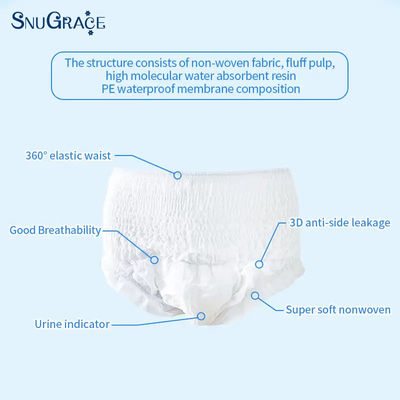 SnuGrace 直接使い捨て成人用 防漏 3D 防漏チャネル