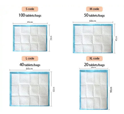無料サンプルコア 6Ply 一回用ベッドパッド 超吸収性 アダルトのアンダーパッド