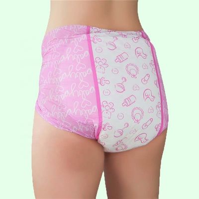 健康的な使い捨て ABDL 成人用 おむつ 毛糸 キュートな漫画印刷