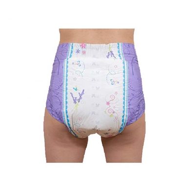 健康的な使い捨て ABDL 成人用 おむつ 毛糸 キュートな漫画印刷