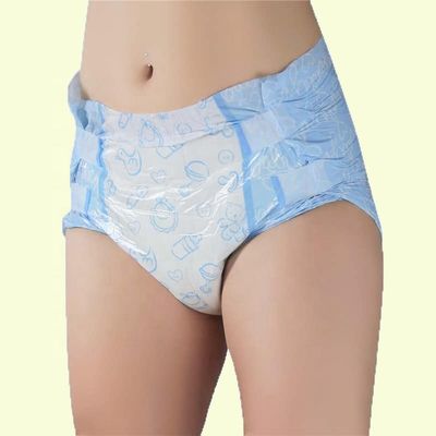 高吸収性 800ml-1500ml ABDL 成人用 おむつ カスタマイズされた 可愛いデザイン