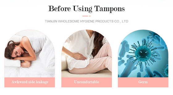大人のための個人ラベル 有機綿 クリーンポイントタンポン 女性用医療製品