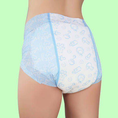 乾燥した表面と3D漏れ防止チャネルを持つ経済的な使い捨て女性パンティ